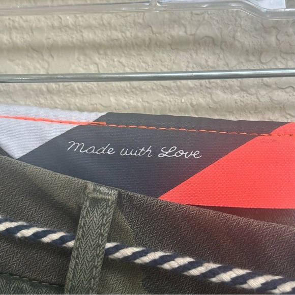 NWT Sundry Women’s Camo Cotton Pants Size 24 Drawstring Waist Tapered Leg - Picture 8 of 12